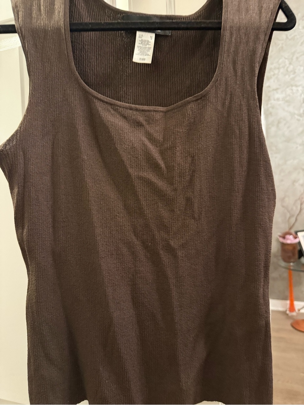 Jones New York Ribbed Sleeveless Tank - Brown